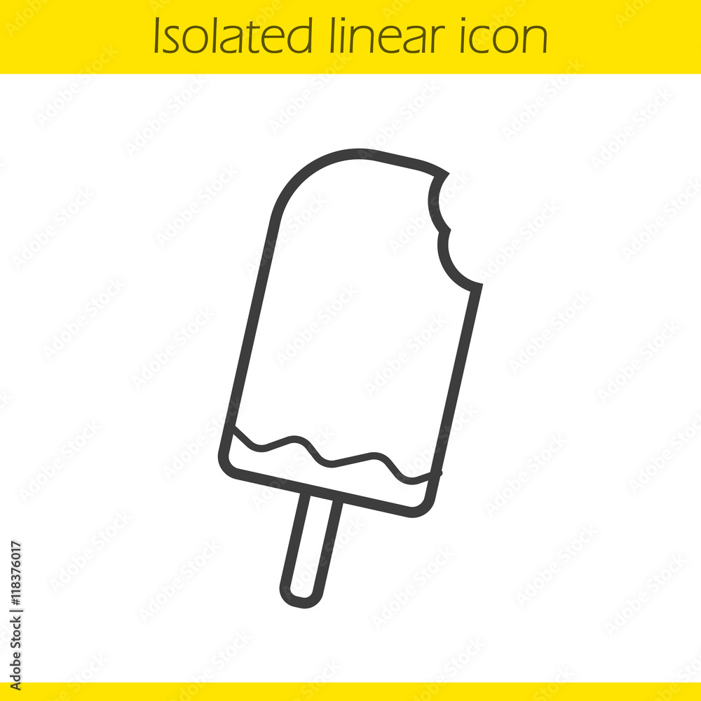 Ice cream linear icon Ice cream linear icon