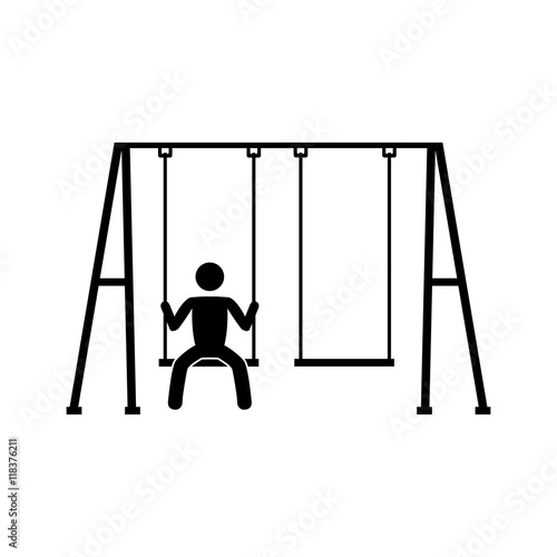 swing children game icon vector