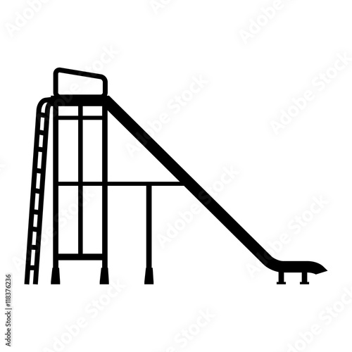 slider playground recreation game icon vector