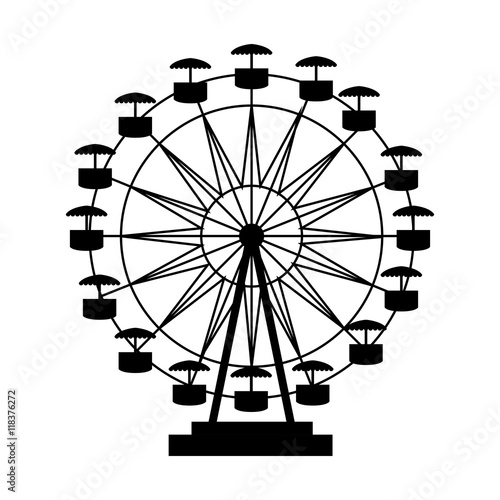 fair attraction icon vector