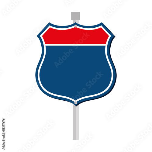 sign road roadside icon vector
