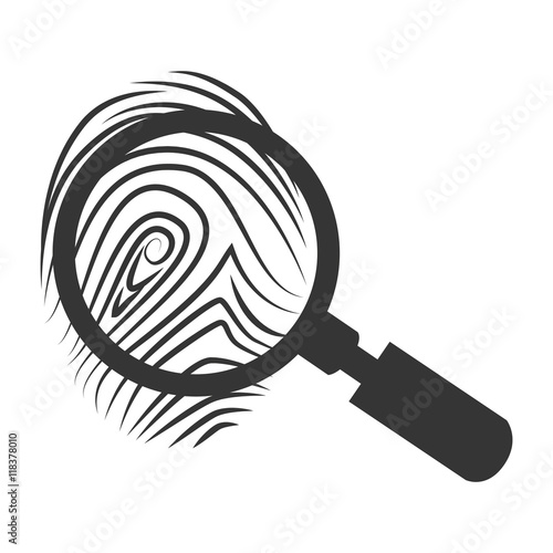 lupe scene finger icon vector