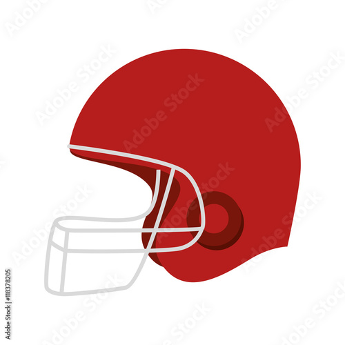 helmet american football icon vector