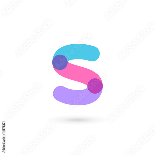 Fototapeta Naklejka Na Ścianę i Meble -  Letter S logo icon design template elements