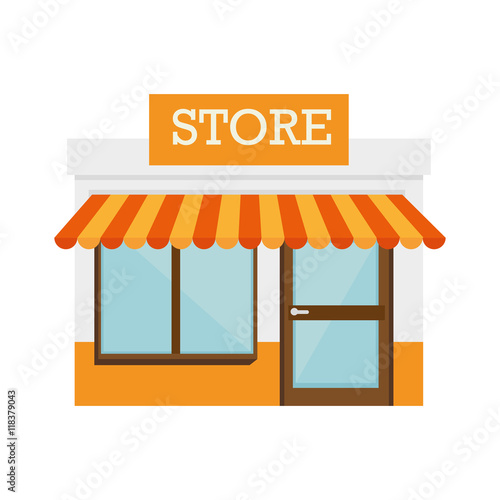 shop store door front building icon