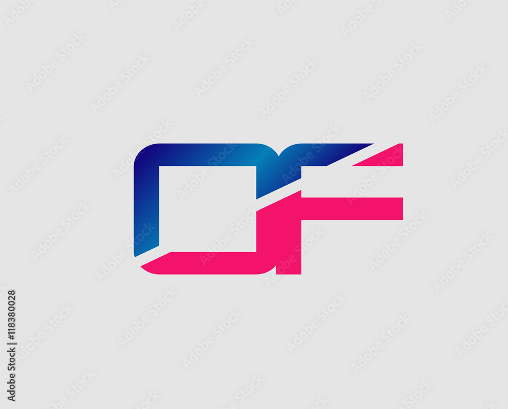 OF Logo. Vector Graphic Branding Letter Element
OF Logo. Vector Graphic Branding Letter Element