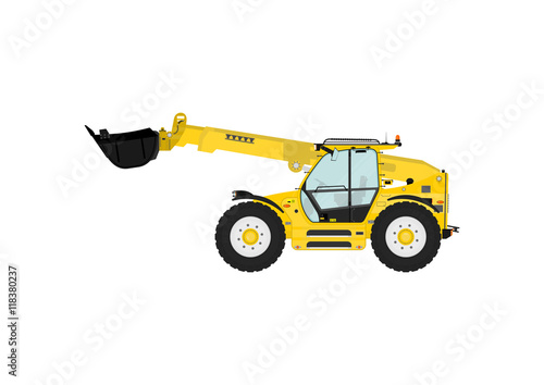 Telescopic handler. Vector