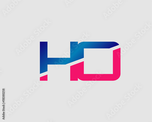Free Download HO company linked letter logo
 - GFXLoad