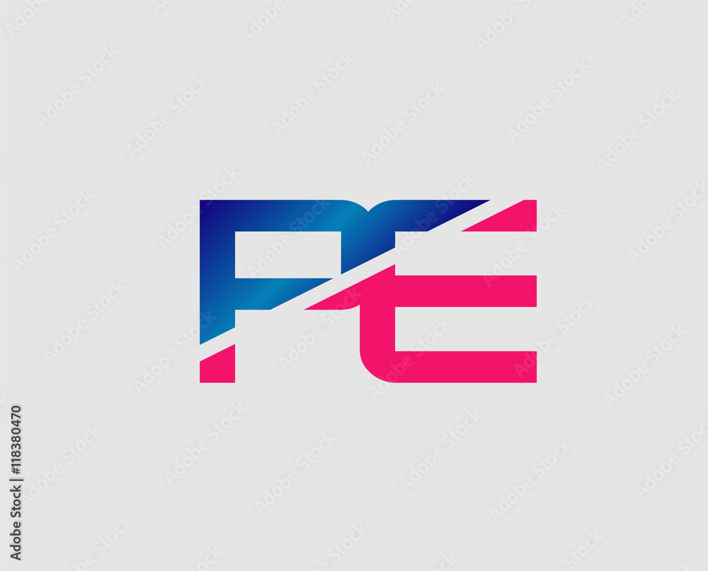 PE initial monogram logo
PE initial monogram logo