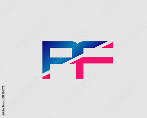 Free Download PF initial monogram logo
 - GFXLoad