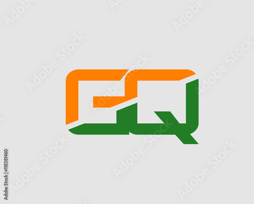 GQ initial overlapping letter logo
