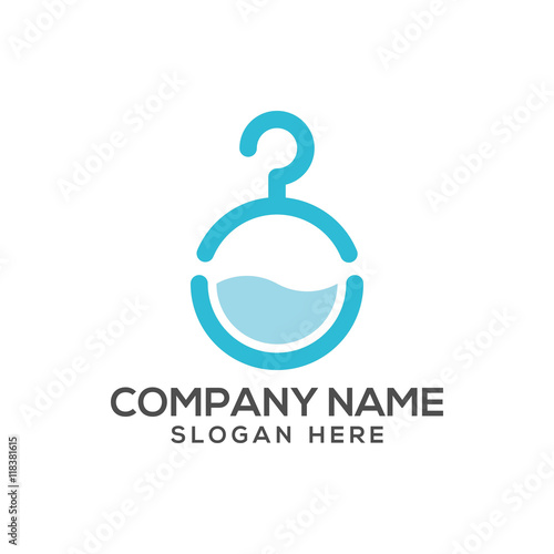 Laundry logo vector