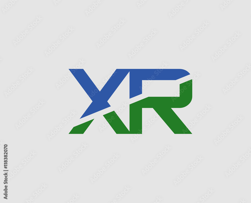 Letter XR, x and r logo vector
Letter XR, x and r logo vector