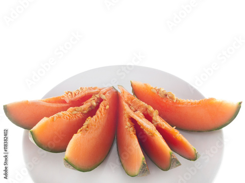 slices of sugar melon