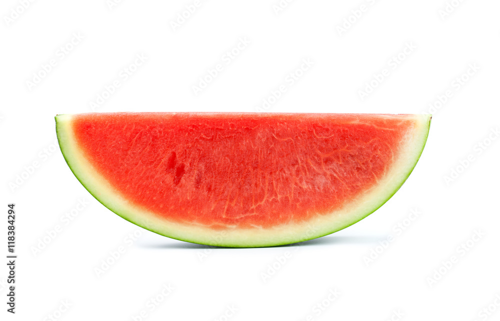 watermelon slice on the white background and clipping path watermelon slice on the white background and clipping path