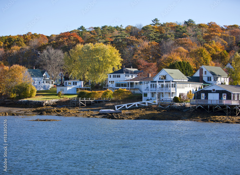 Obraz premium Colonial houses