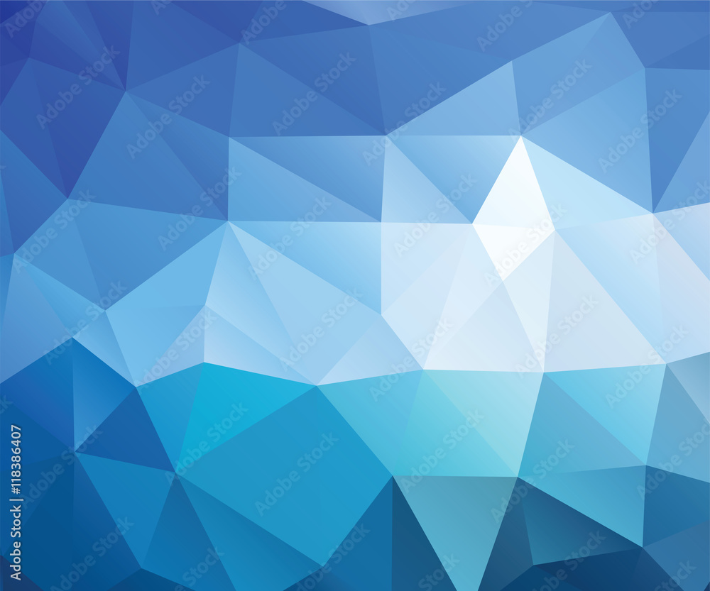 Fototapeta premium Abstract polygonal background - vector illustration