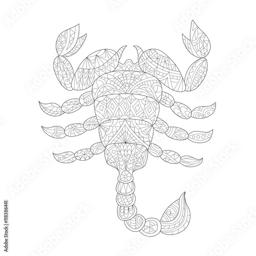 Scorpio - Coloring for Adults