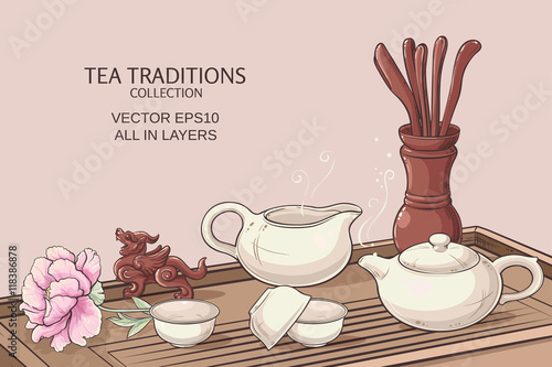 tea ceremony illustration