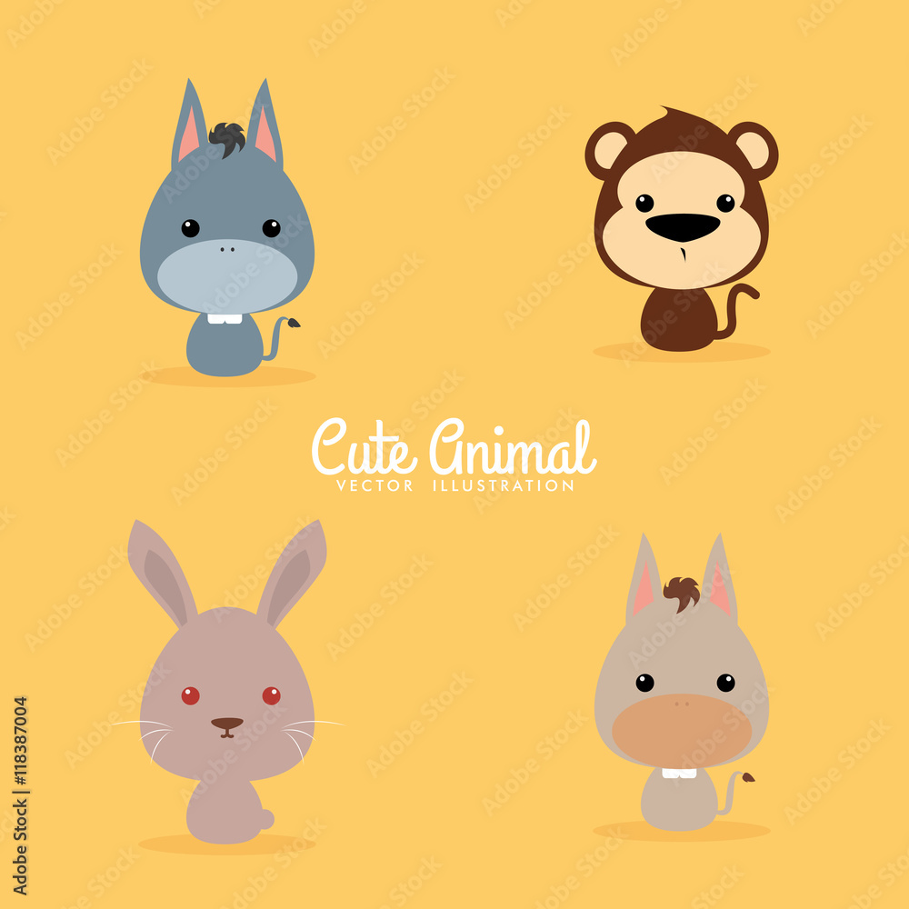 Cute Cartoon Wild animals Cute Cartoon Wild animals