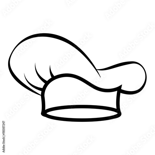 chef hat cooker kitchen cook food cap profession  vector illustration isolated
