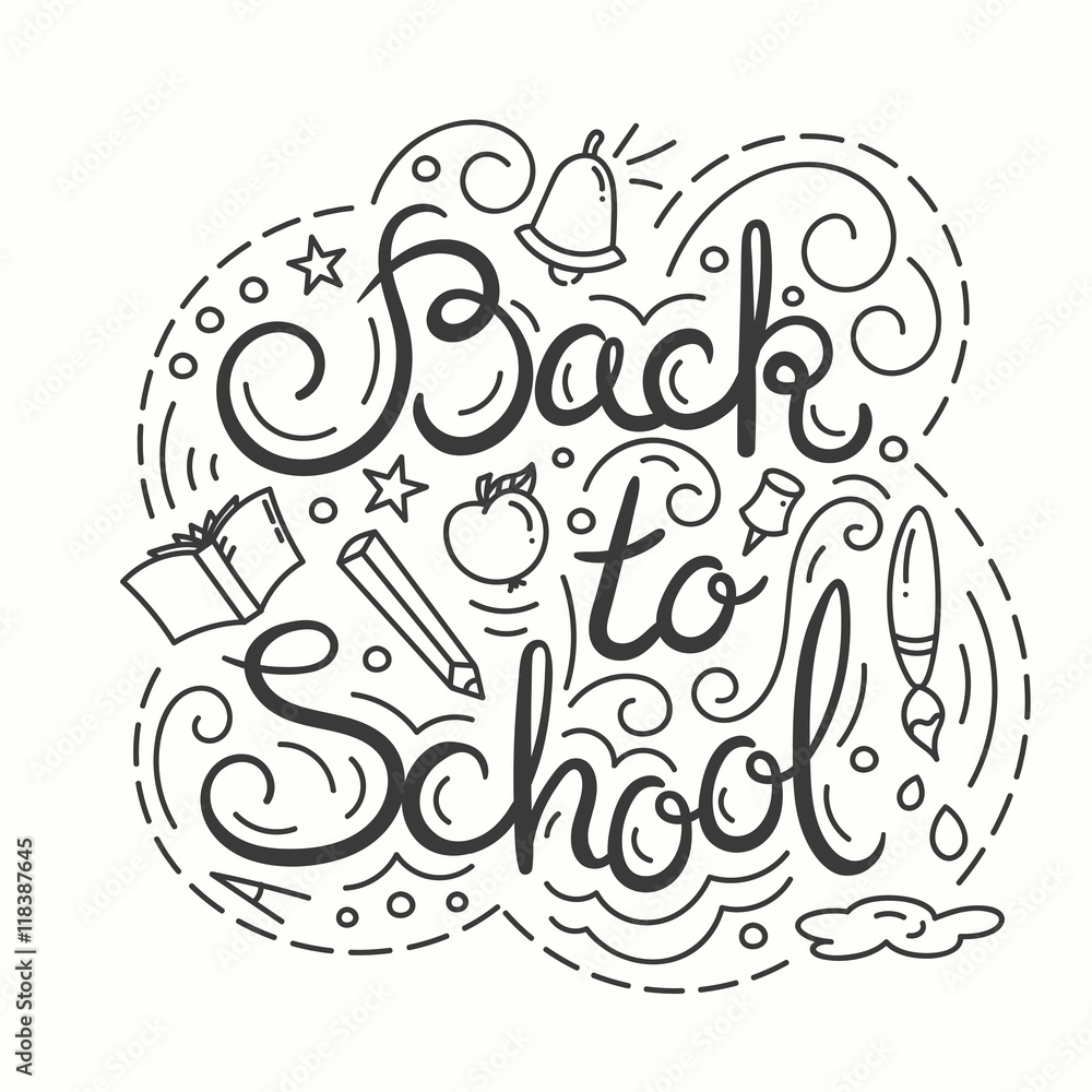Back to school card.