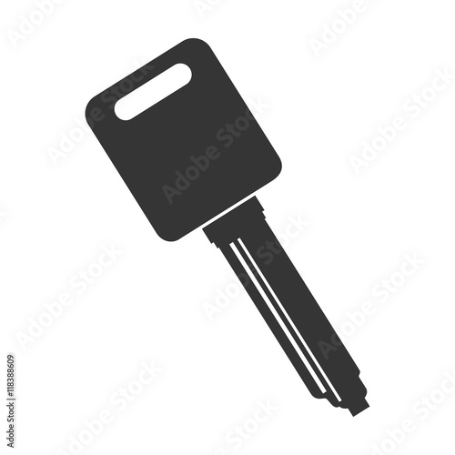 key safe car square door security lock metal object vector illustration © Gstudio
