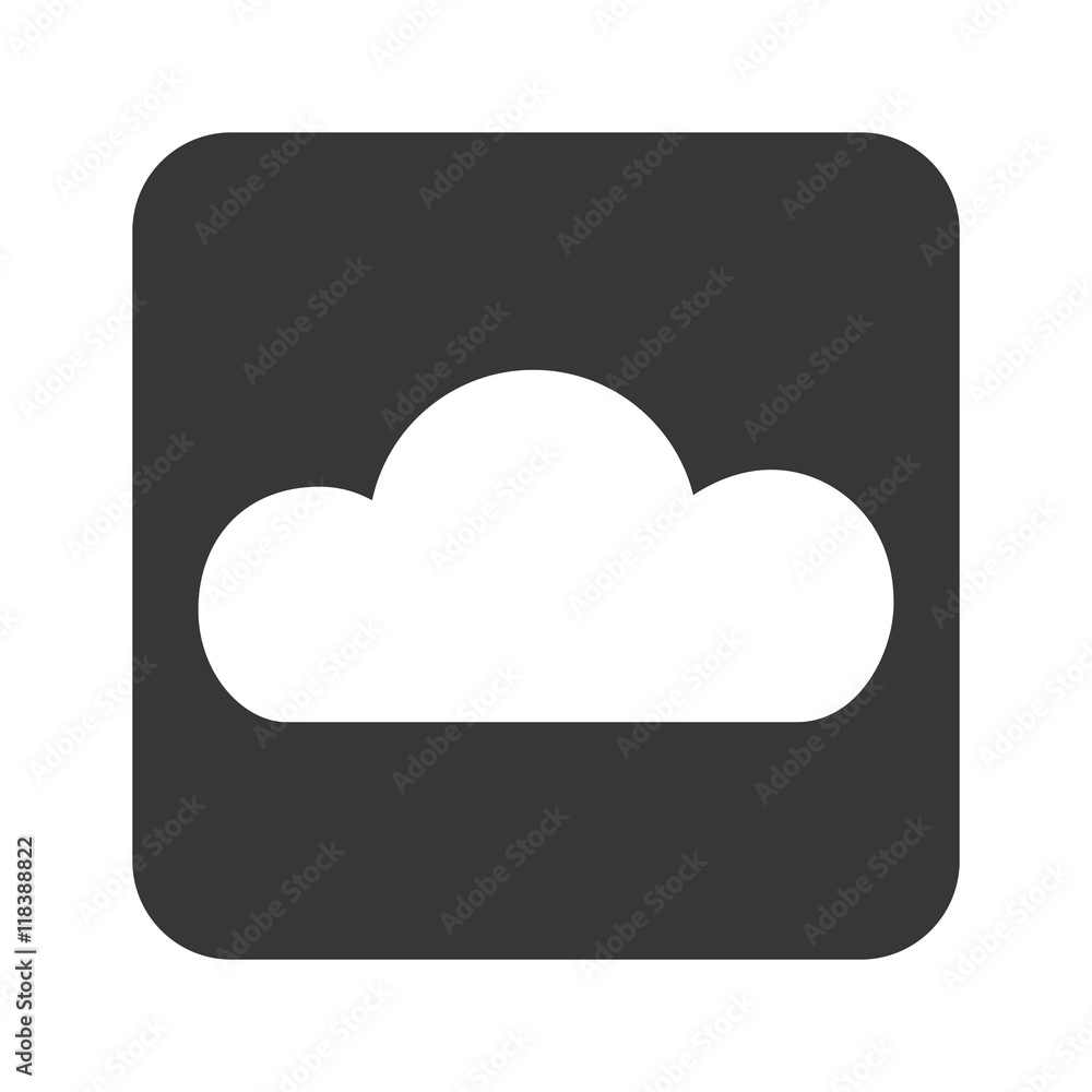 cloud computing silhouette icon cloud computing silhouette icon