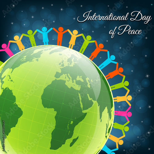 Day of peace vector background