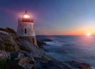 Poster Vuurtoren Castle Hill vuurtoren Rhode Island  © Stuart Monk