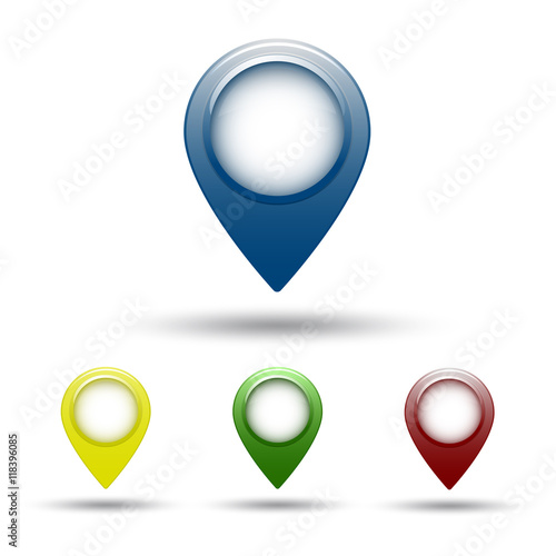 colored map marker set Free Download colored map marker set - GFXLoad