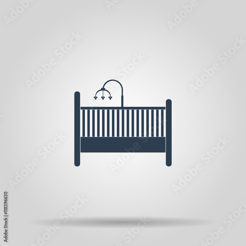 baby cot and carousel Icon