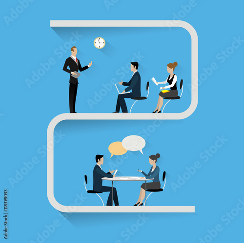 Conference banner set with training master class