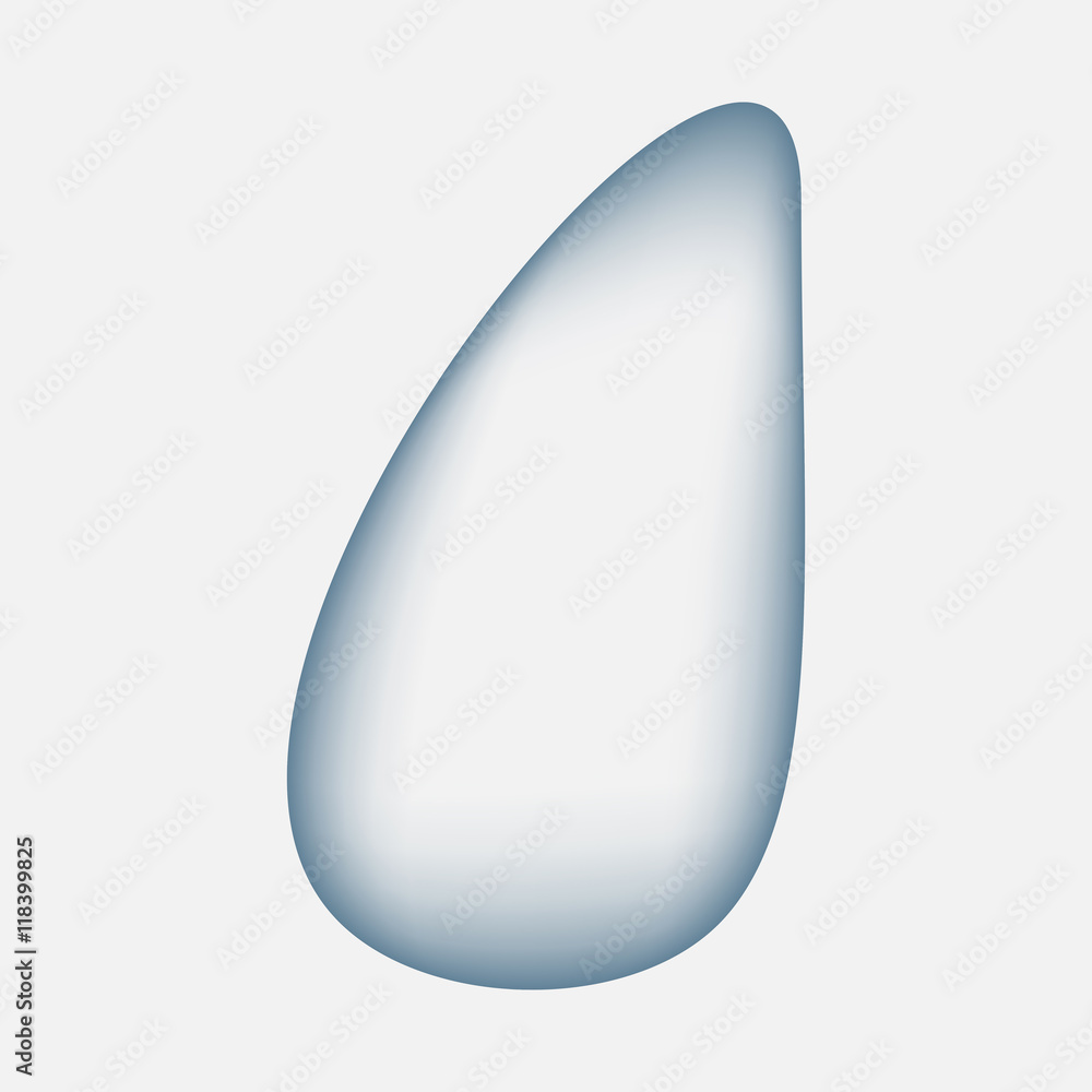 Realistic pure and transparent water drops set with shadow on gray background. Realistic pure and transparent water drops set with shadow on gray background.