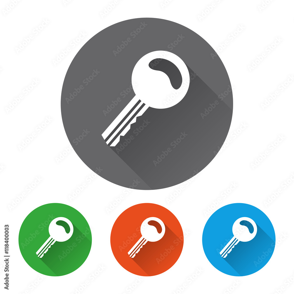 Security icons set with key vector illustration Security icons set with key vector illustration