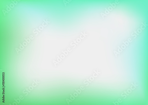 Abstract Green Blurred Vector Background