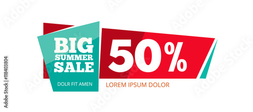 Emblems for big summer sales