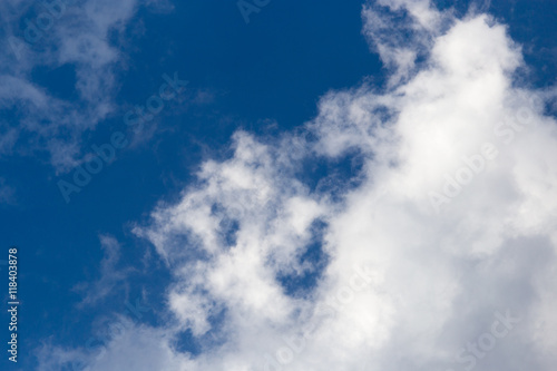 clouds in the blue sky