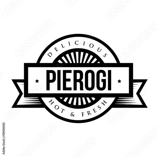 Delicious Pierogi (filled dumplings of East European ) - vintage