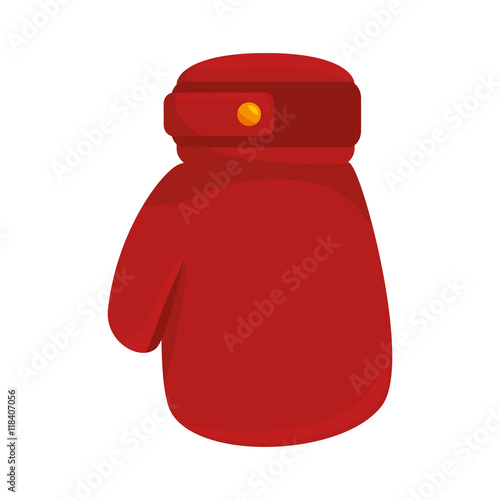 glove boxing protection sport fight punch professional vector illustration isolated