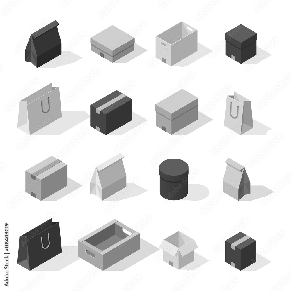 Move service box vector illustration