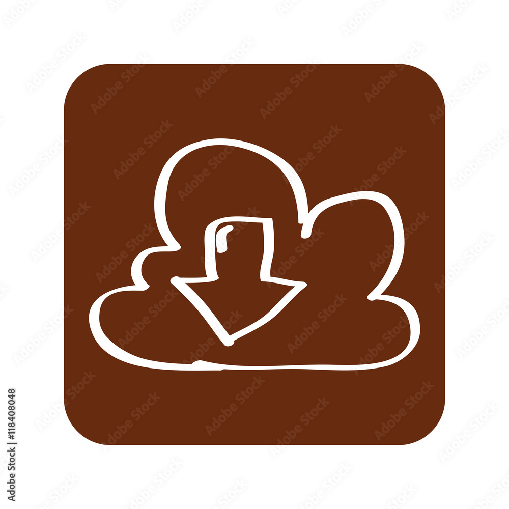 cloud computing silhouette icon cloud computing silhouette icon