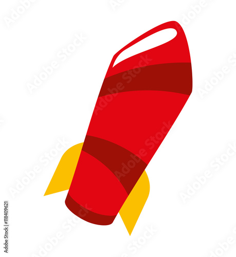 rocket comic pop art