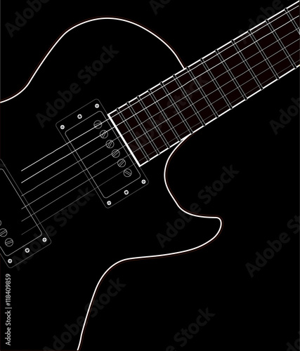 Electric Guitar Close Up