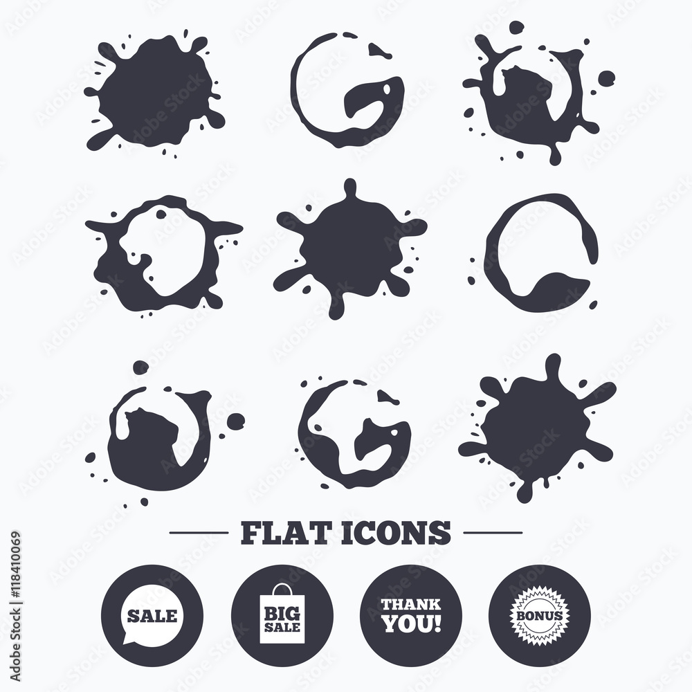 Sale speech bubble icon. Thank you symbol Sale speech bubble icon. Thank you symbol