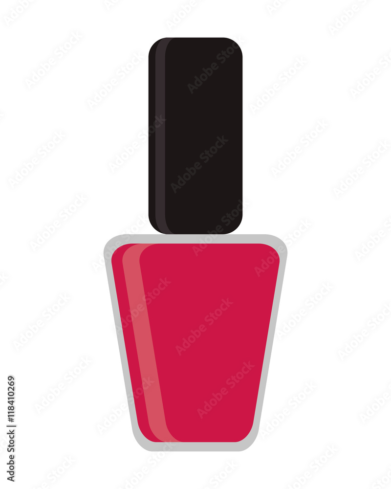 flat design nail polish icon vector illustration flat design nail polish icon vector illustration