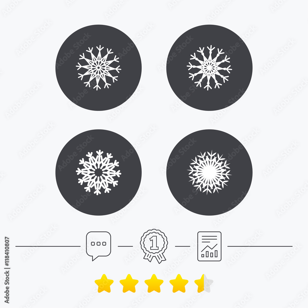 Snowflakes artistic icons. Air conditioning. Snowflakes artistic icons. Air conditioning.