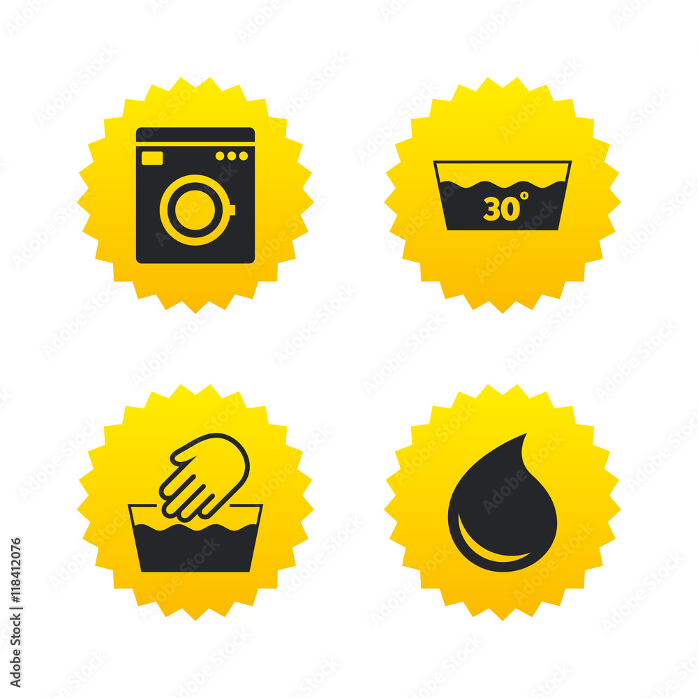 Wash icons. Machine washable at thirty degrees. Wash icons. Machine washable at thirty degrees.