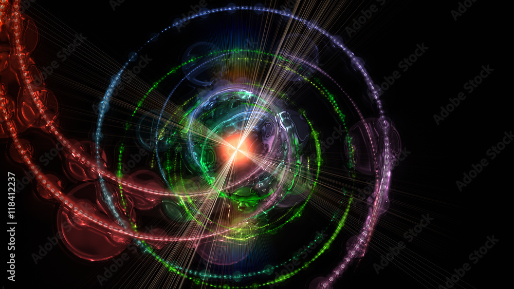 futuristic particle wave background design with lights