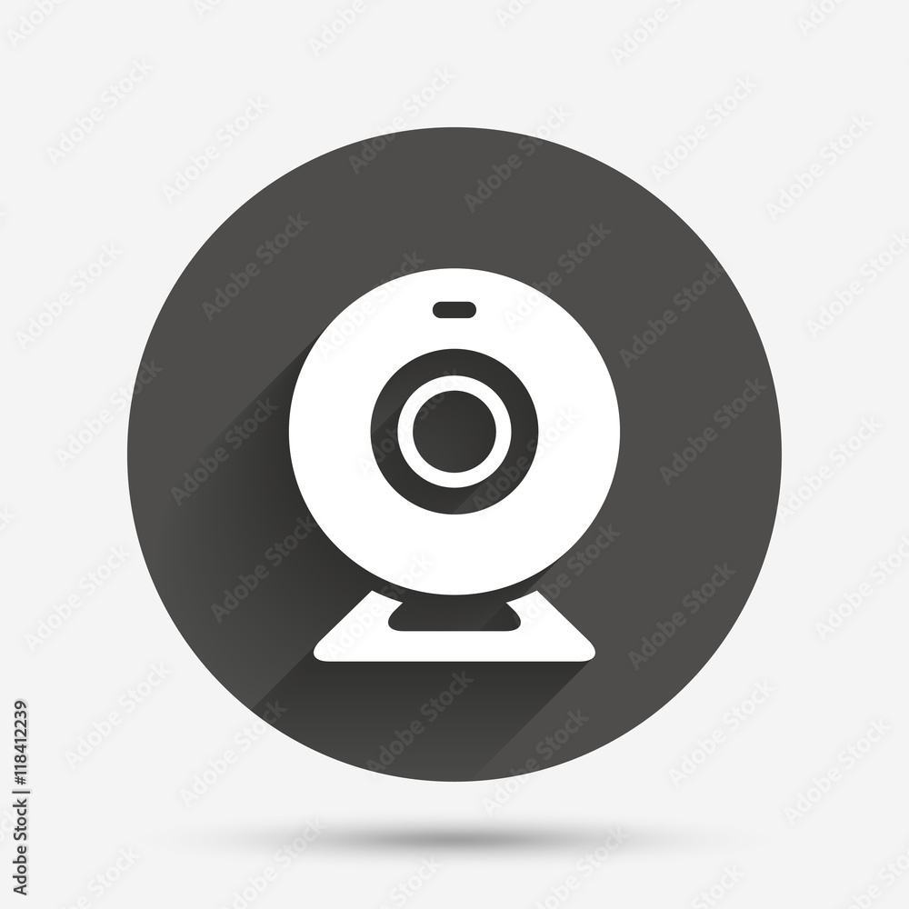 Webcam sign icon. Web video chat symbol. Webcam sign icon. Web video chat symbol.